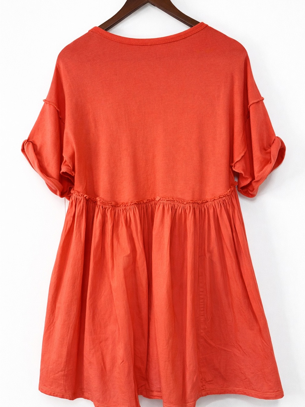 Free People Womens Babydoll Mini Dress Size S Boho Festival Oversized Sweetheart - Picture 2 of 9